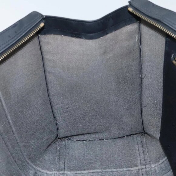 MCM Vicetos Logogram Tote Bag PVC Black Auth 88208 - Picture 12 of 16